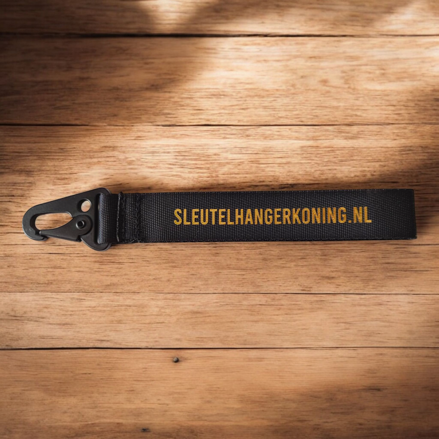 Gepersonaliseerde sleutelhanger met naam van katoen inclusief gespsluiting - 20cm
