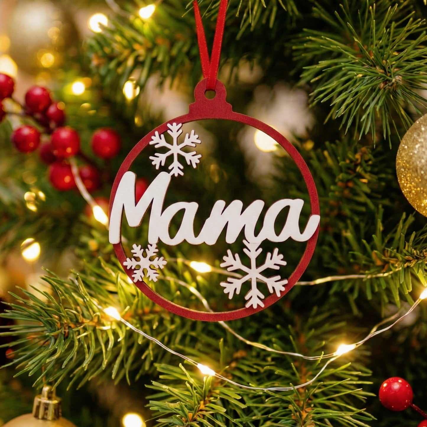 Gepersonaliseerde kerstbal met naam