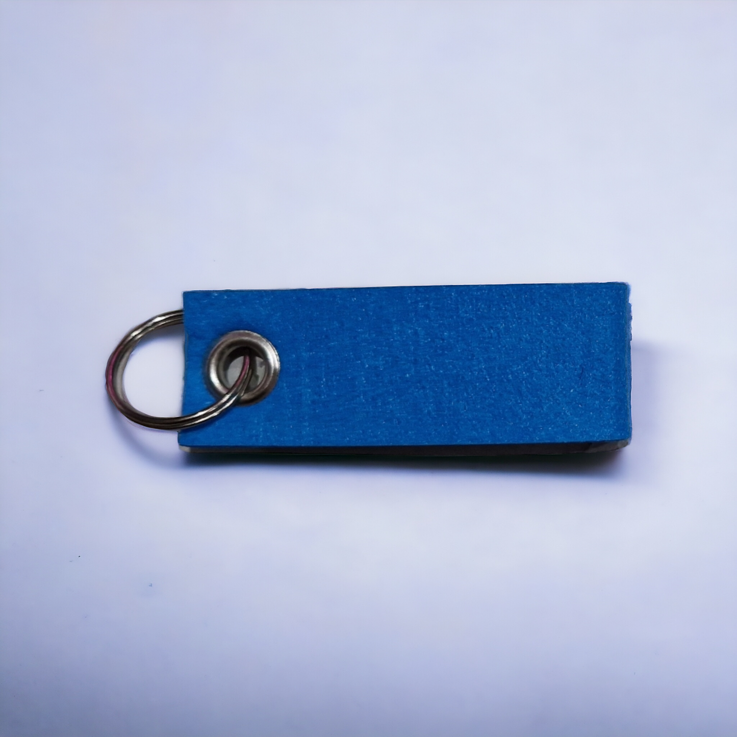 vilt sleutelhanger blauw