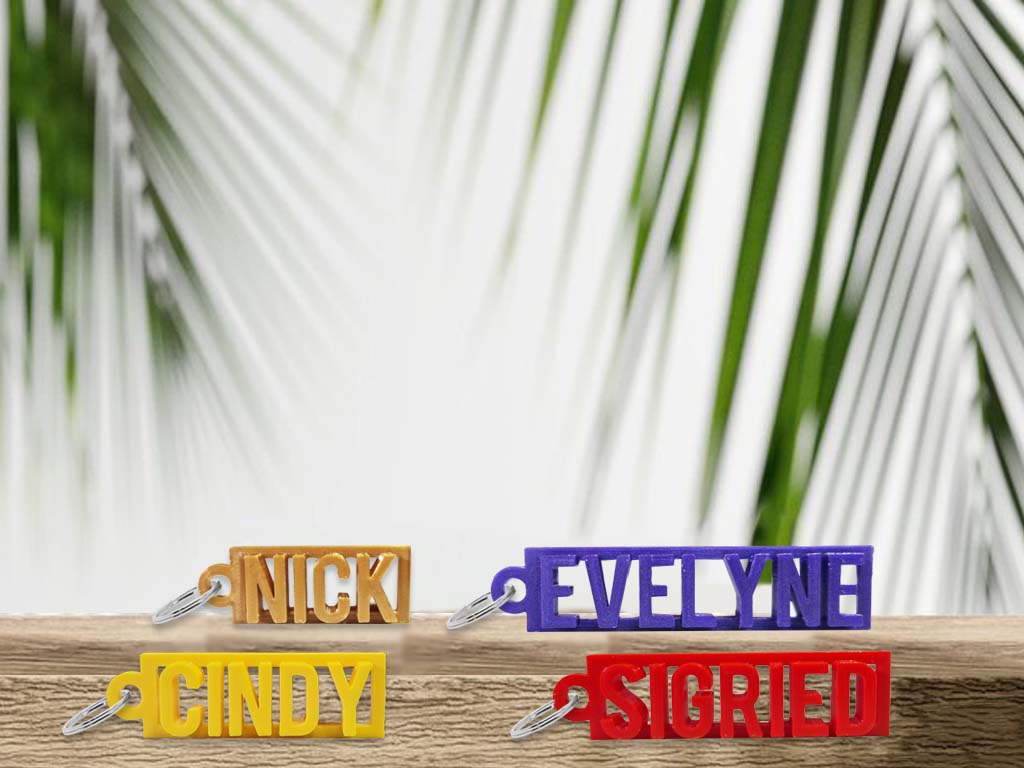 Sleutelhanger met naam – boxed