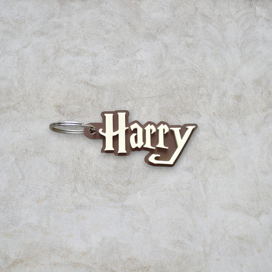 Gepersonaliseerde sleutelhanger met naam - Harry Potter stijl