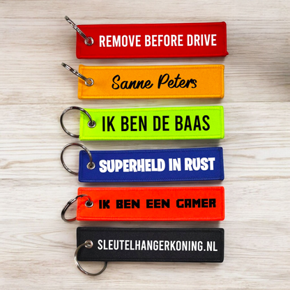 Remove before flight sleutelhanger