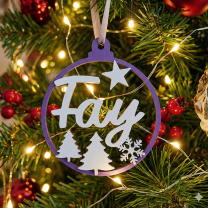 Gepersonaliseerde kerstbal met naam