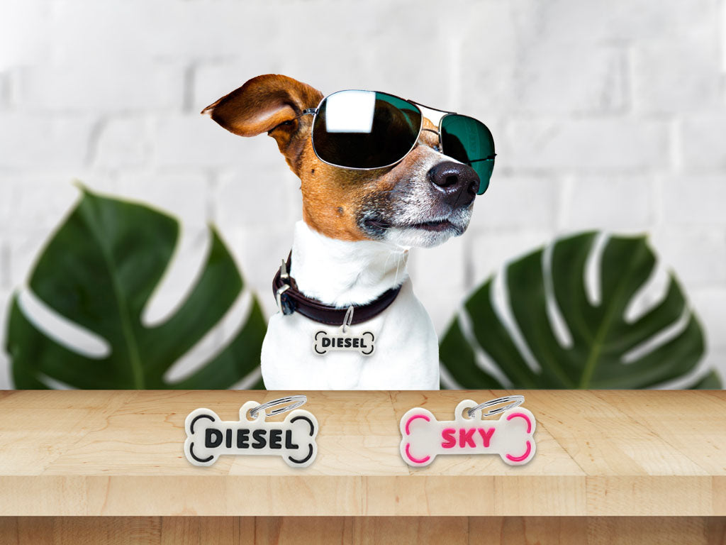 Personalized dog tag with name